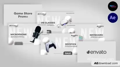 Game Store Promo V2 Product Promo template preview