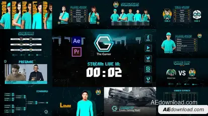 Gamer Esport Broadcast Package broadcast-packages template preview