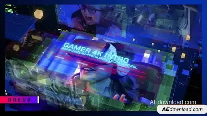 Gamer Intro/ Playstation 5/ Cyber Sport/ Hi-Tech/ 3D Glitch/ HUD UI/ Streamer/ CS GO/ FPS/ VR/ 4K/ I Openers template preview