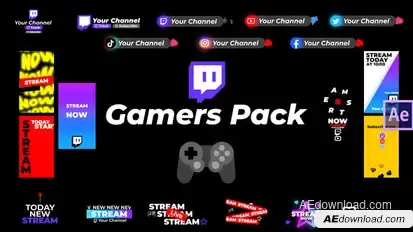 Gamers Pack Titles template preview