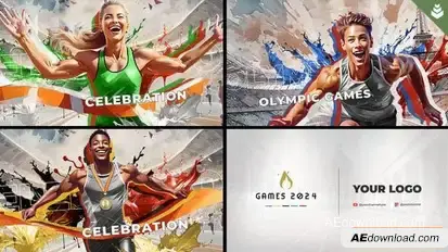 Games 2024 Athletics Openers template preview
