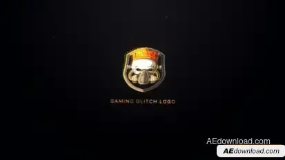 Gaming Glitch Logo Logo Stings template preview