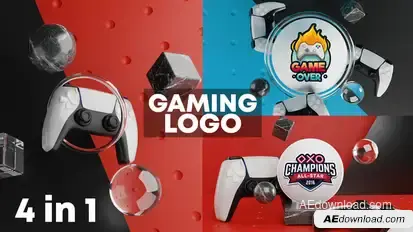 Gaming  Logo Reveal 3D Logo Stings template preview