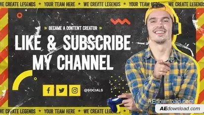 Gaming Youtube Blog Intro Openers template preview