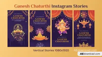 Videohive Ganesh Chaturthi Instagram Story Openers template preview