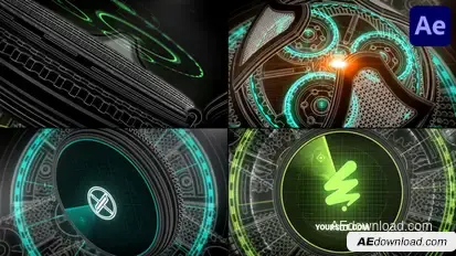 Gear Logo for After Effects Logo Stings template preview
