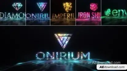 Gems & Lights - Gemstones Logo Reveal Pack Logo Stings template preview