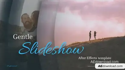 Gentle Slideshow - Celebratory Slideshow Video Displays template preview