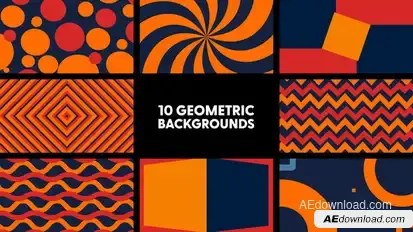 Geometric Backgrounds Elements template preview