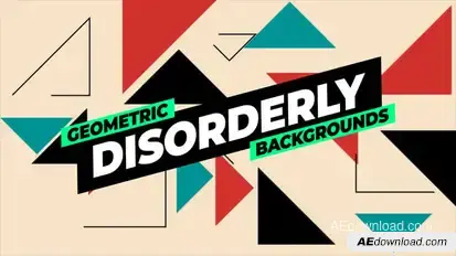 Geometric Backgrounds Elements template preview
