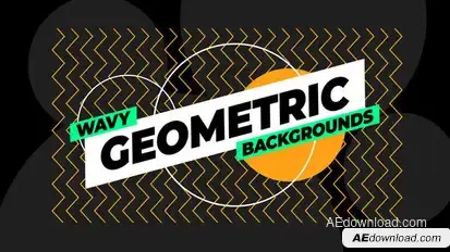 Geometric Backgrounds Elements template preview
