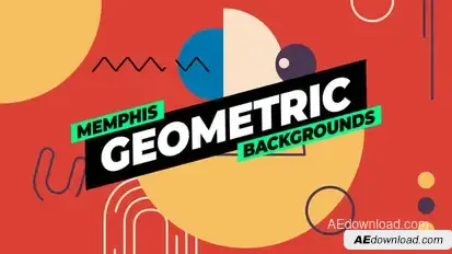Geometric Backgrounds Elements template preview