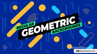 Geometric Backgrounds Elements template preview
