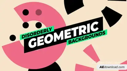 Geometric Backgrounds Elements template preview