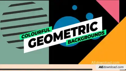 Geometric Backgrounds Elements template preview