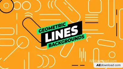 Geometric Lines Backgrounds Elements template preview