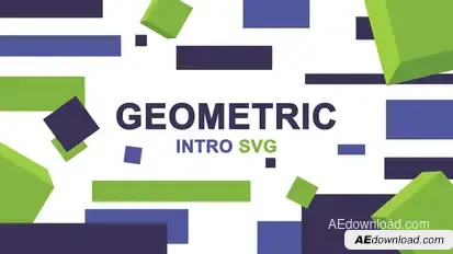 Geometric Logo Intro SVG Openers template preview