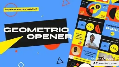 Geometric Opener 3 in 1 Openers template preview