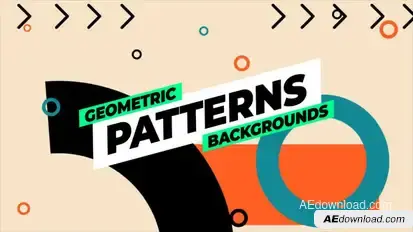 Geometric Patterns Backgrounds Elements template preview