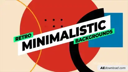 Geometric Retro Backgrounds Elements template preview