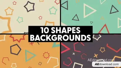 Geometric Shapes Backgrounds Elements template preview
