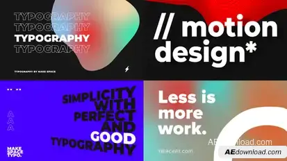 Giant Typography Titles template preview
