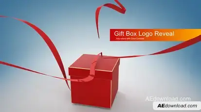 Gift Box Logo Reveal Logo Stings template preview