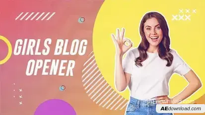 Girls Blog  Opener Openers template preview