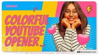 Girls Blog Opener Openers template preview