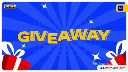 Giveaway Announcement Promo Video Displays template preview