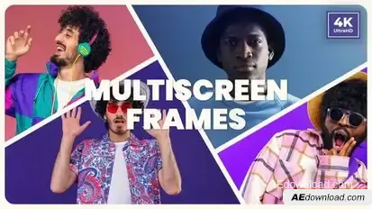 Gladsome Colorful Slideshow | Multiscreen Opener | Typography Intro Openers template preview