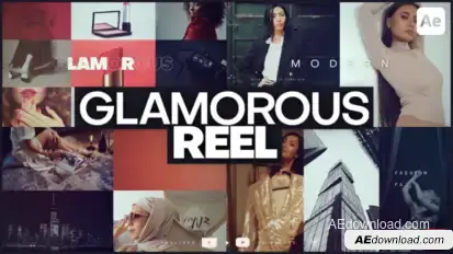 Glamorous Reel Product Promo template preview