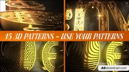 Glaring Pattern Maker Logo Reveal Logo Stings template preview