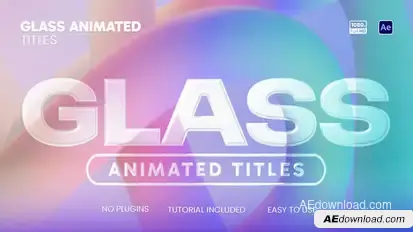 Glass Animated Titles Titles template preview