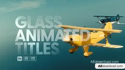Glass Animated Titles Titles template preview