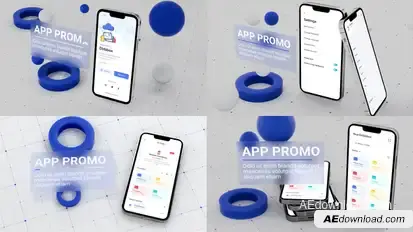 Glass App Promo Product Promo template preview