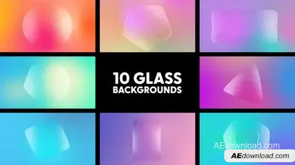 Glass Backgrounds Elements template preview