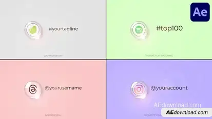 Glass Ball Logo Opener for After Effects Logo Stings template preview