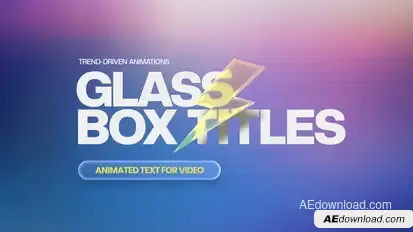 Glass Box Titles Titles template preview