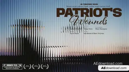 Glass Cinematic Title Titles template preview