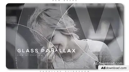Glass Circles Parallax Slideshow Video Displays template preview