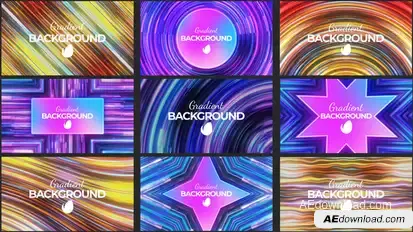 Lines Gradient Bakgrounds Elements template preview