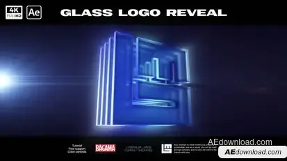 Glass Logo Reveal Logo Stings template preview