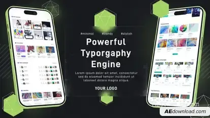 Glass Minimal App Promo Product Promo template preview