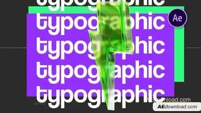 Glass Render Typographic Opener Openers template preview