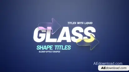 Glass Shape Titles Titles template preview