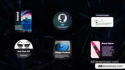 Glass Titles For After Effects Titles template preview