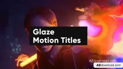 Glaze Motion Titles Elements template preview