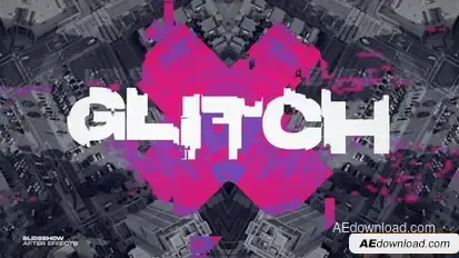 Glitch Abstract Intro Openers template preview