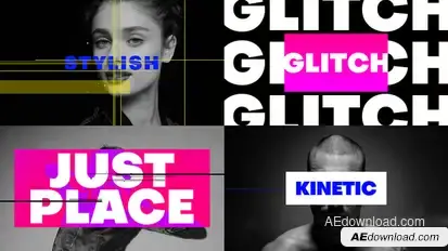 Glitch Bold Opener Openers template preview